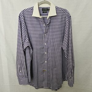 Ralph Lauren Men's Purple Gingham Shirt